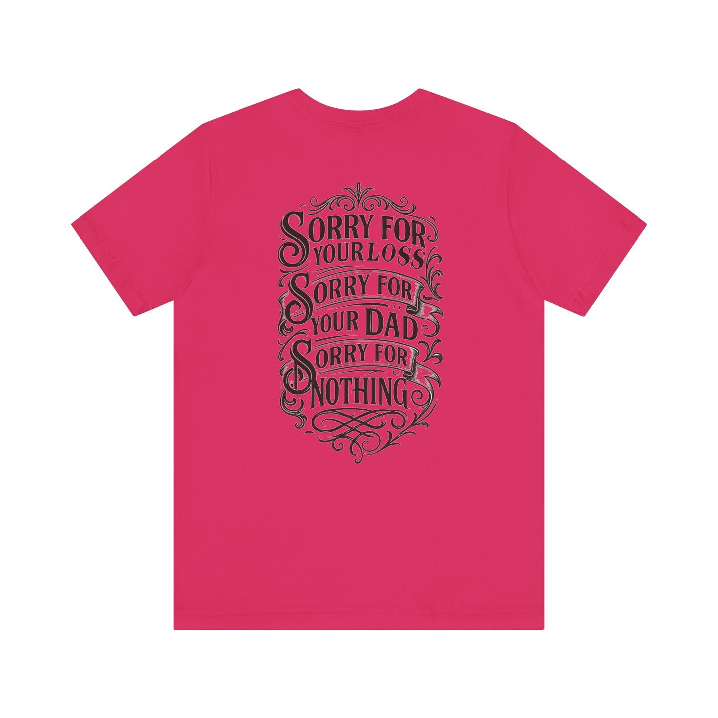 Dead Dads Club Sorry Graphic Tee, Unisex Short Sleeve T-Shirt, Halloween Shirt, Edgy Casual Wear, Alternative Fashion, Fun Gift Idea