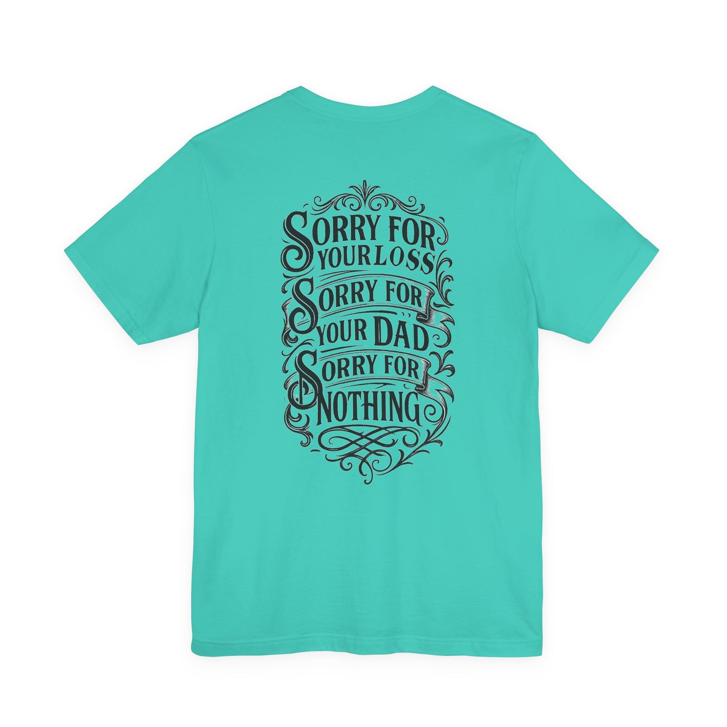 Dead Dads Club Sorry Graphic Tee, Unisex Short Sleeve T-Shirt, Halloween Shirt, Edgy Casual Wear, Alternative Fashion, Fun Gift Idea