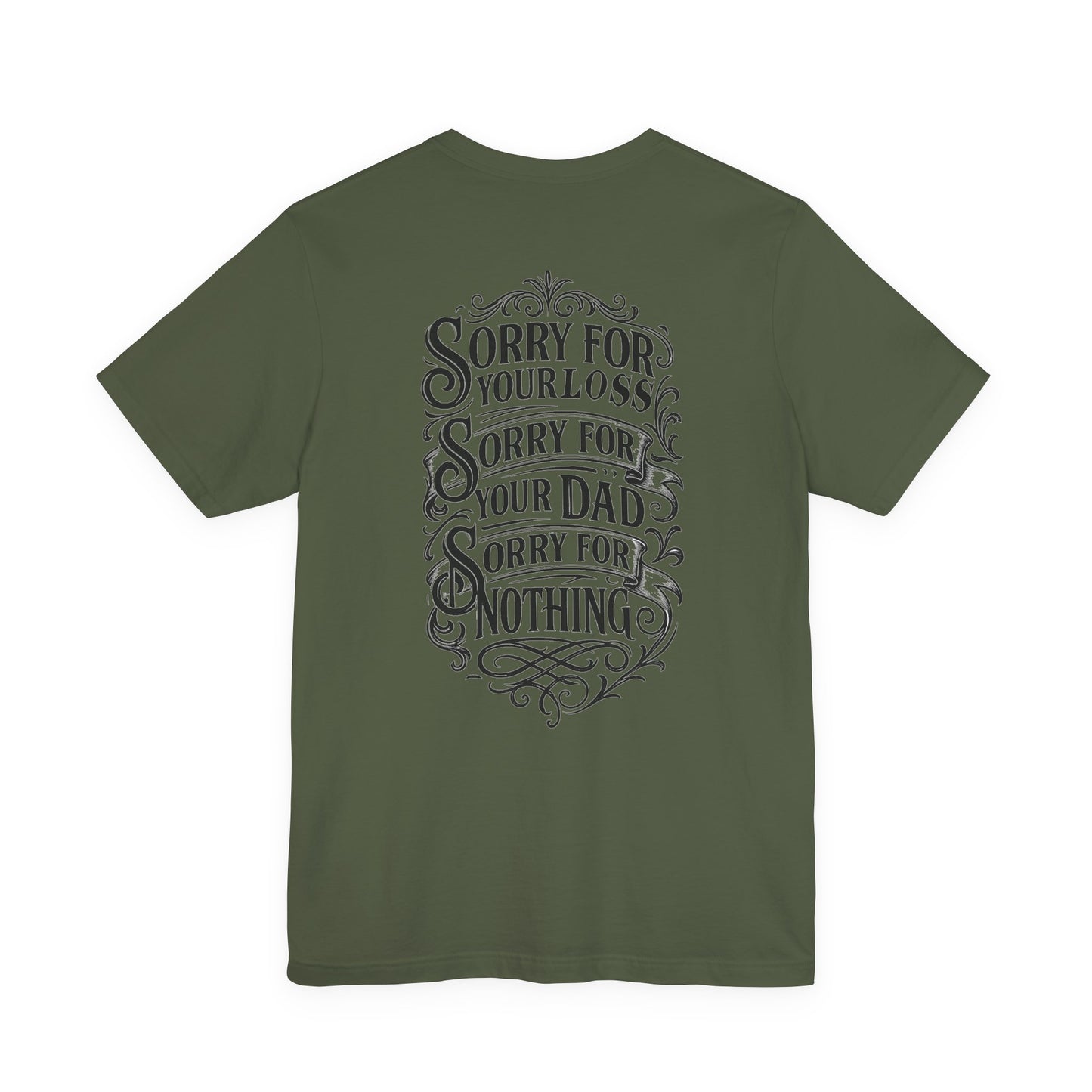 Dead Dads Club Sorry Graphic Tee, Unisex Short Sleeve T-Shirt, Halloween Shirt, Edgy Casual Wear, Alternative Fashion, Fun Gift Idea