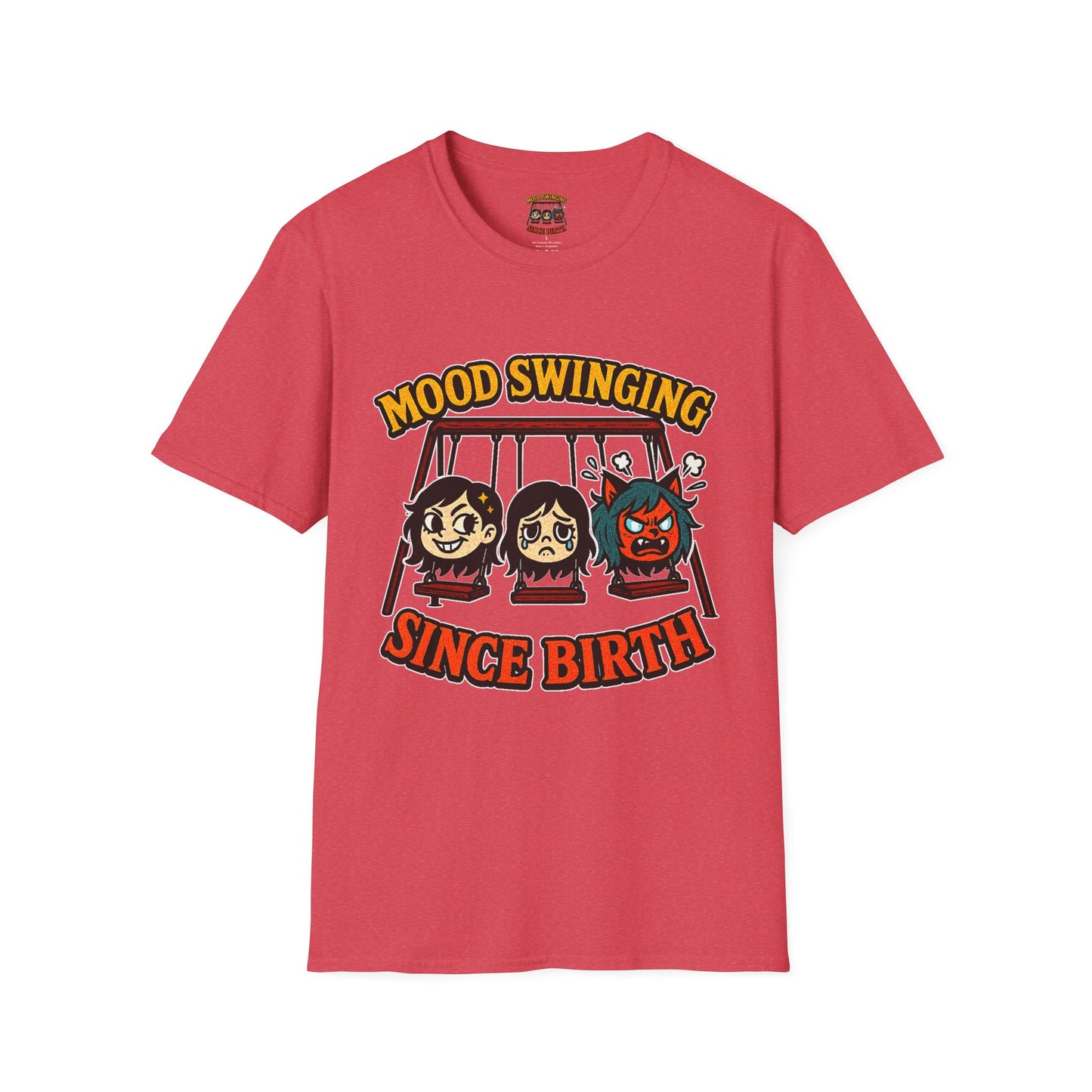 Mood Swinging Unisex T-Shirt, Funny Graphic Tee, Humor Shirt, Gift for Friends, Casual Wear, Birthday Present