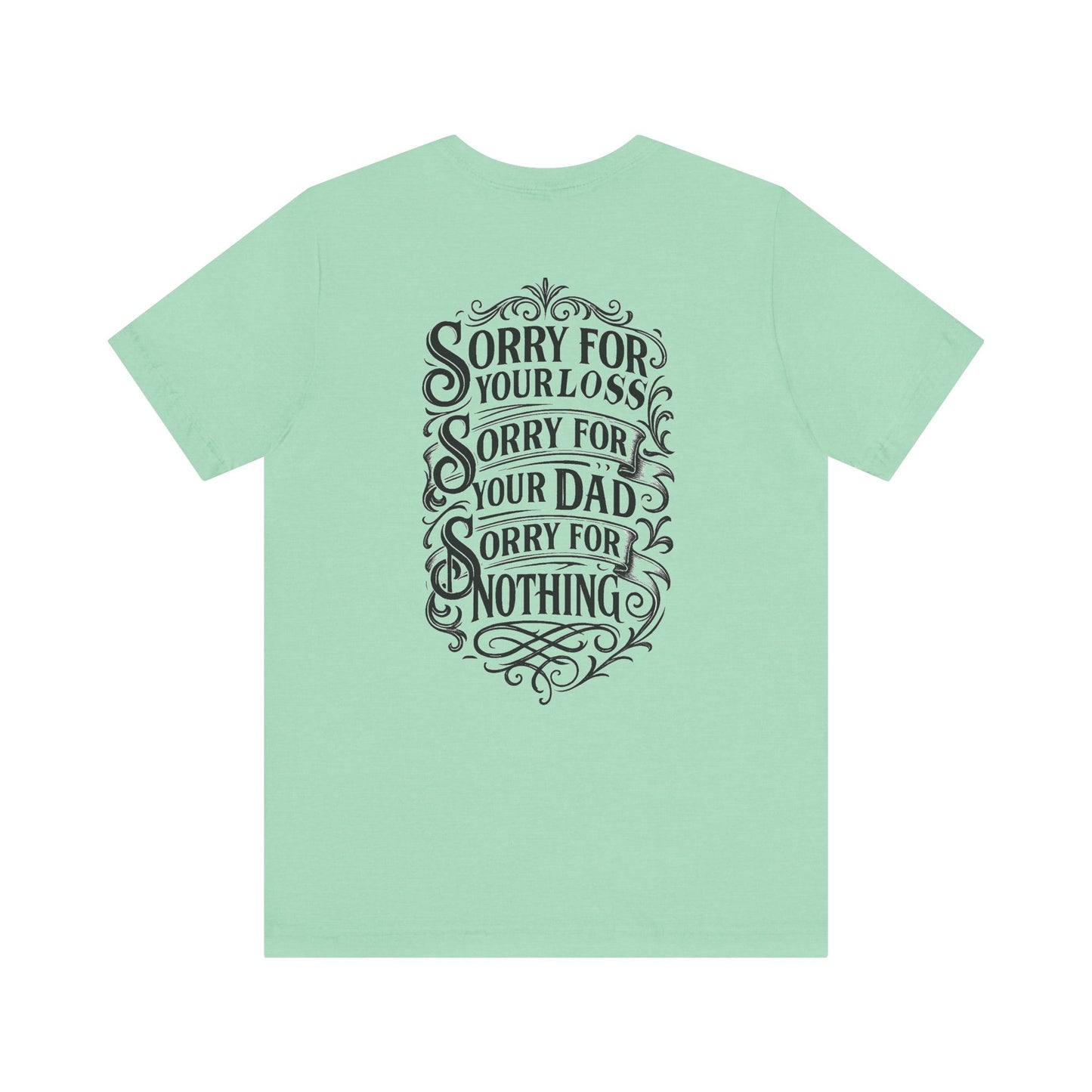 Dead Dads Club Sorry Graphic Tee, Unisex Short Sleeve T-Shirt, Halloween Shirt, Edgy Casual Wear, Alternative Fashion, Fun Gift Idea