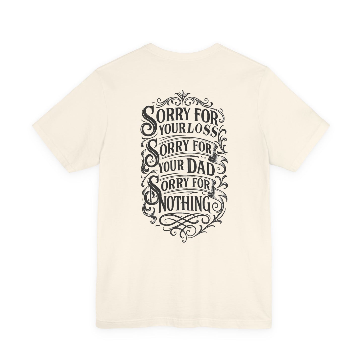 Dead Dads Club Sorry Graphic Tee, Unisex Short Sleeve T-Shirt, Halloween Shirt, Edgy Casual Wear, Alternative Fashion, Fun Gift Idea