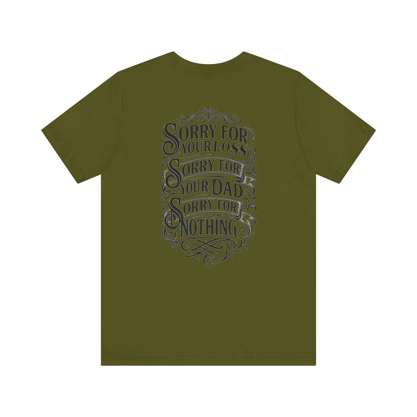 Dead Dads Club Sorry Graphic Tee, Unisex Short Sleeve T-Shirt, Halloween Shirt, Edgy Casual Wear, Alternative Fashion, Fun Gift Idea