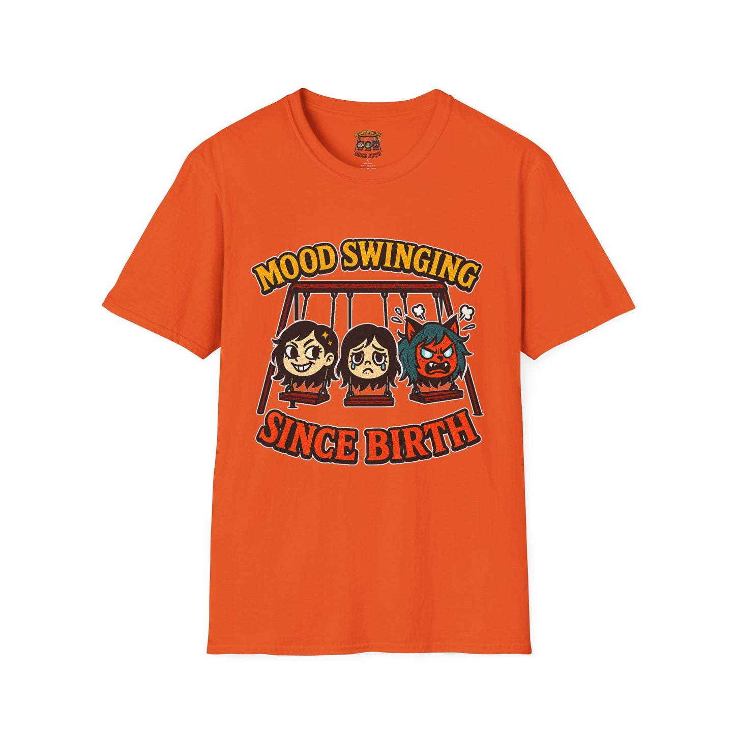 Mood Swinging Unisex T-Shirt, Funny Graphic Tee, Humor Shirt, Gift for Friends, Casual Wear, Birthday Present