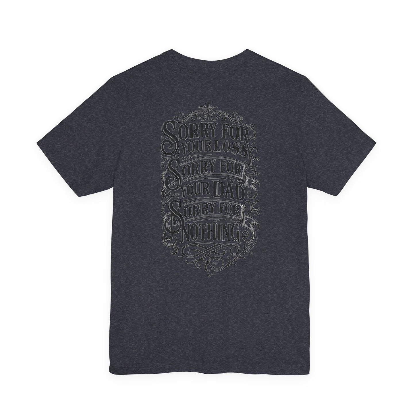 Dead Dads Club Sorry Graphic Tee, Unisex Short Sleeve T-Shirt, Halloween Shirt, Edgy Casual Wear, Alternative Fashion, Fun Gift Idea