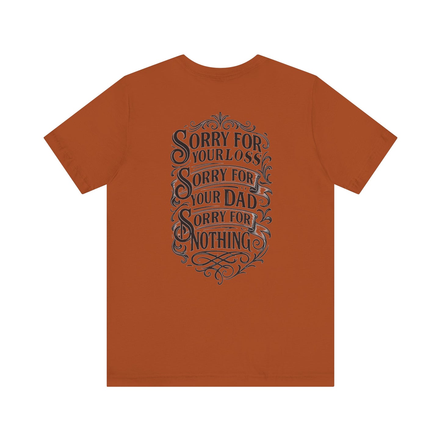 Dead Dads Club Sorry Graphic Tee, Unisex Short Sleeve T-Shirt, Halloween Shirt, Edgy Casual Wear, Alternative Fashion, Fun Gift Idea