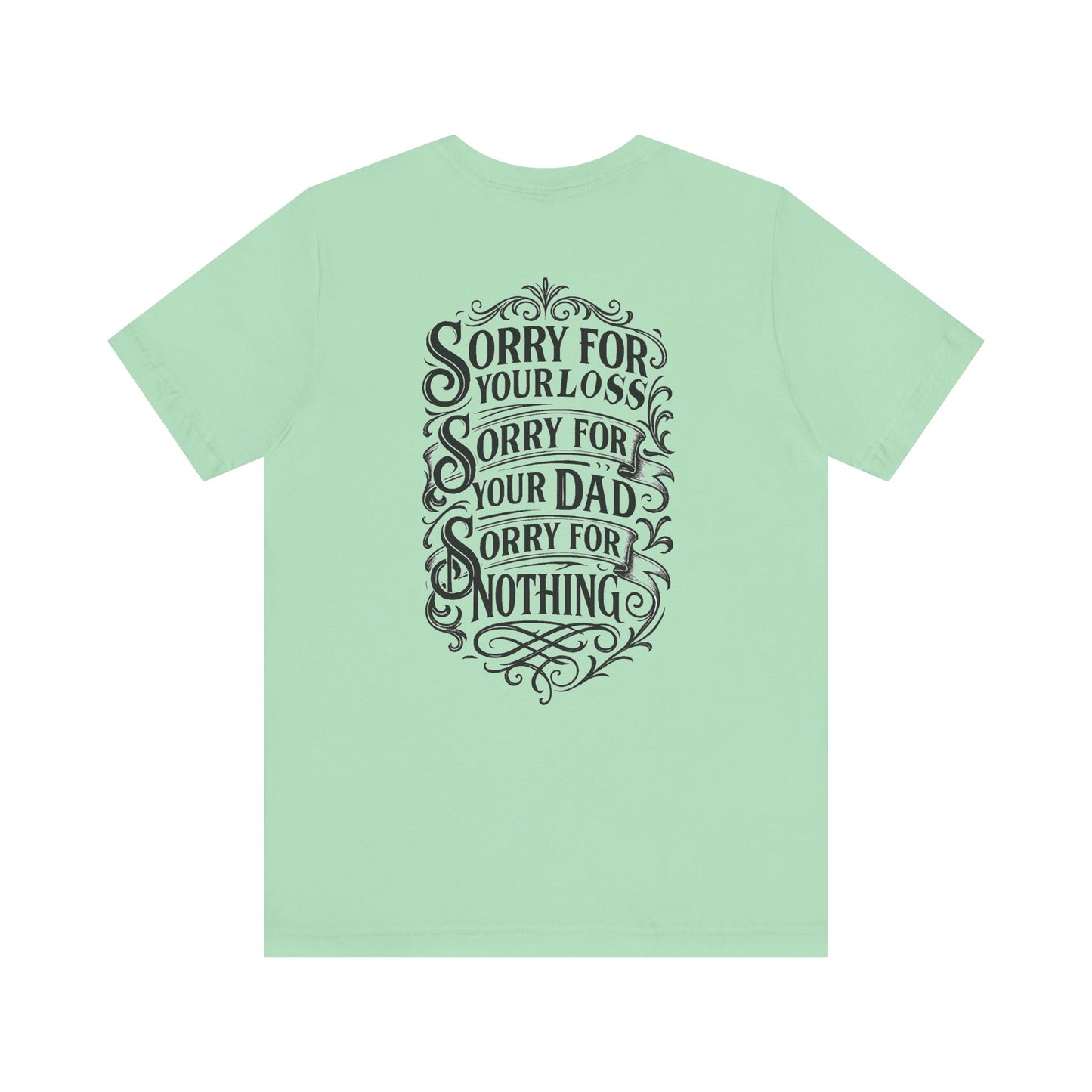 Dead Dads Club Sorry Graphic Tee, Unisex Short Sleeve T-Shirt, Halloween Shirt, Edgy Casual Wear, Alternative Fashion, Fun Gift Idea