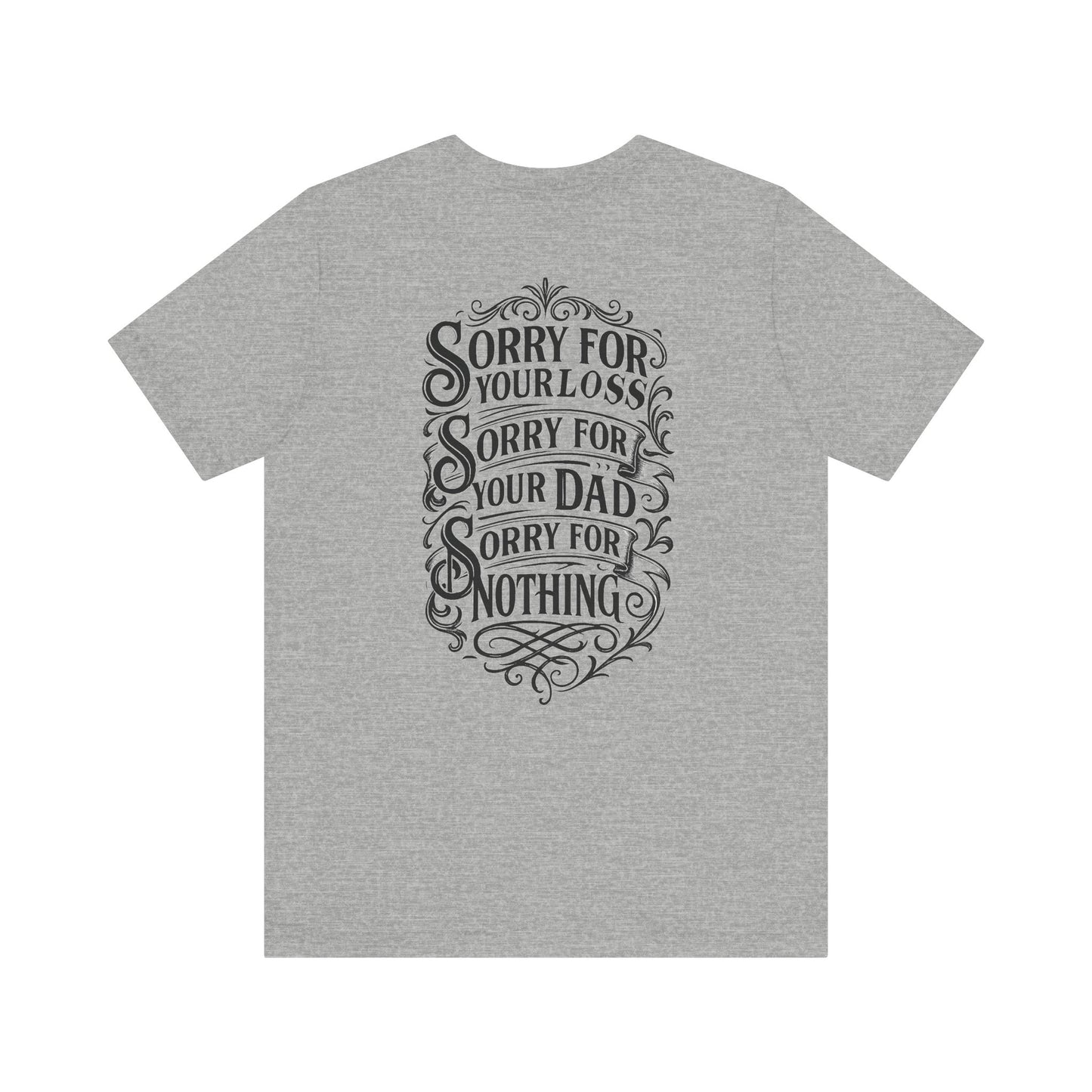 Dead Dads Club Sorry Graphic Tee, Unisex Short Sleeve T-Shirt, Halloween Shirt, Edgy Casual Wear, Alternative Fashion, Fun Gift Idea
