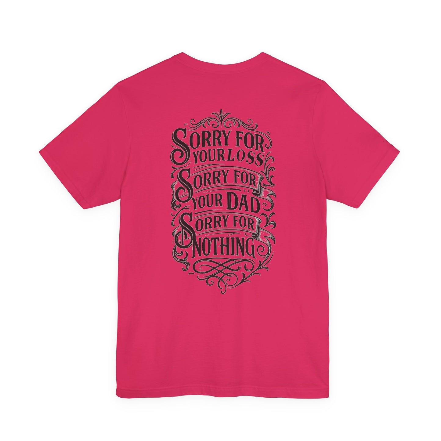 Dead Dads Club Sorry Graphic Tee, Unisex Short Sleeve T-Shirt, Halloween Shirt, Edgy Casual Wear, Alternative Fashion, Fun Gift Idea