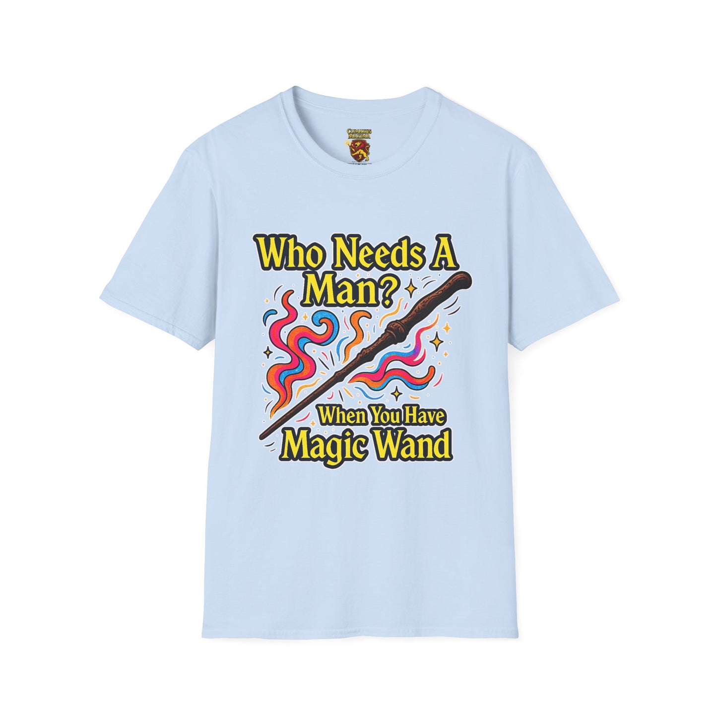 Whimsical Magic Wand T-Shirt, Fun Gift for Wizards, Unisex Shirt, Unique Statement Tee, Perfect for Halloween, Birthday, or Everyday Wear