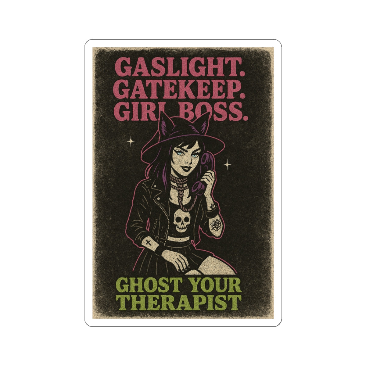 The 4 G's Of BPD Baddies! Edgy Empowerment Stickers | Laptop Stickers, Goth Decor, Alternative Aesthetic, Empowerment Gifts, Cute Stickers