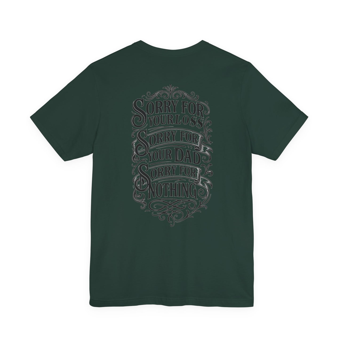 Dead Dads Club Sorry Graphic Tee, Unisex Short Sleeve T-Shirt, Halloween Shirt, Edgy Casual Wear, Alternative Fashion, Fun Gift Idea