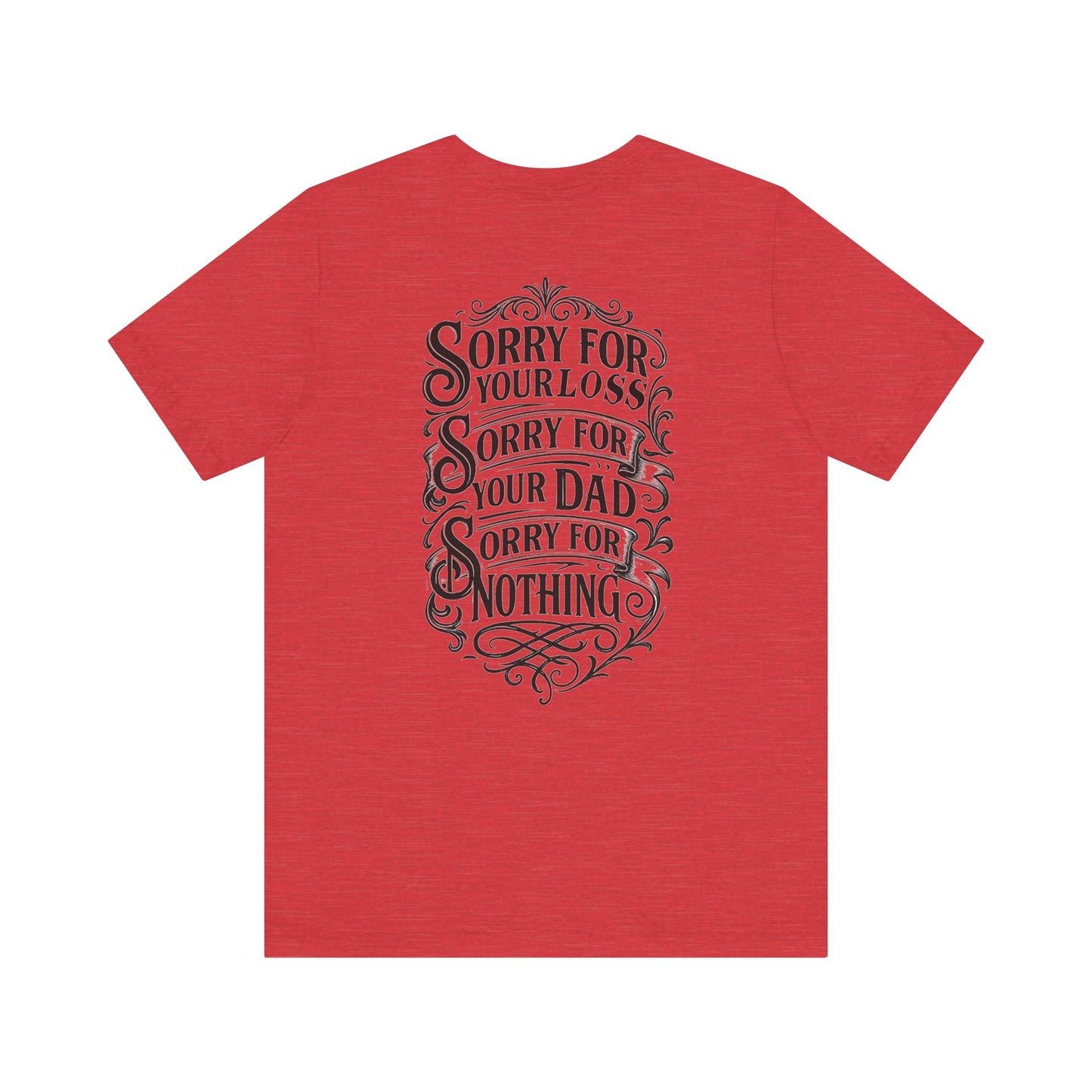 Dead Dads Club Sorry Graphic Tee, Unisex Short Sleeve T-Shirt, Halloween Shirt, Edgy Casual Wear, Alternative Fashion, Fun Gift Idea