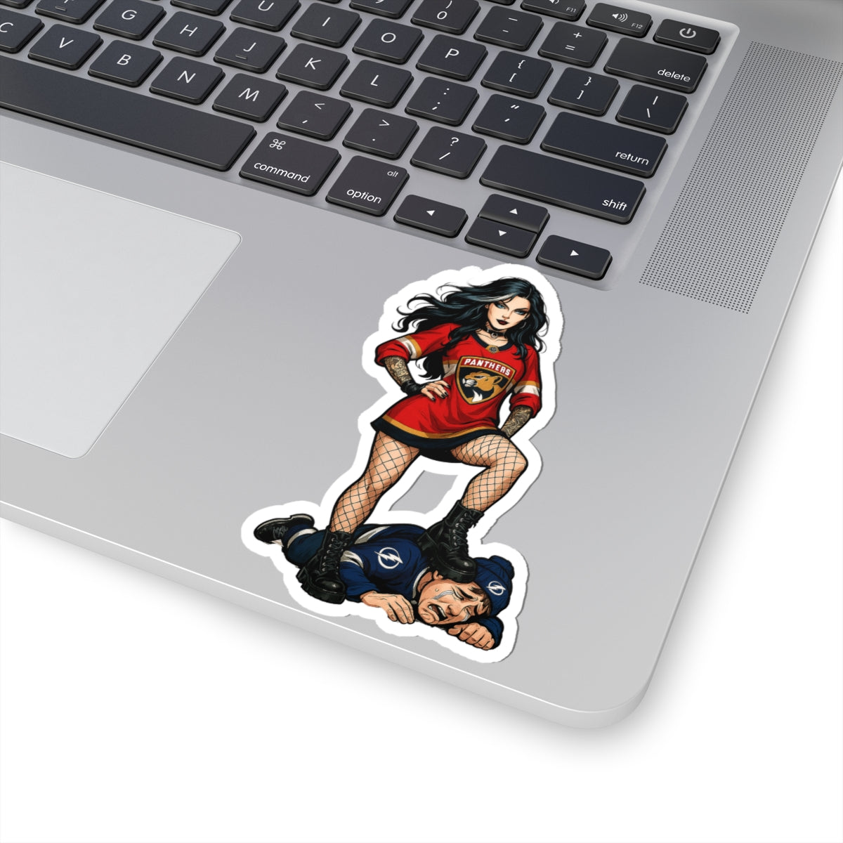 Panthers Girls Bold Kiss-Cut Stickers for Sports Fans, Laptop Decals, Cool Gifts, Team Spirit Decor, Unique Art Stickers
