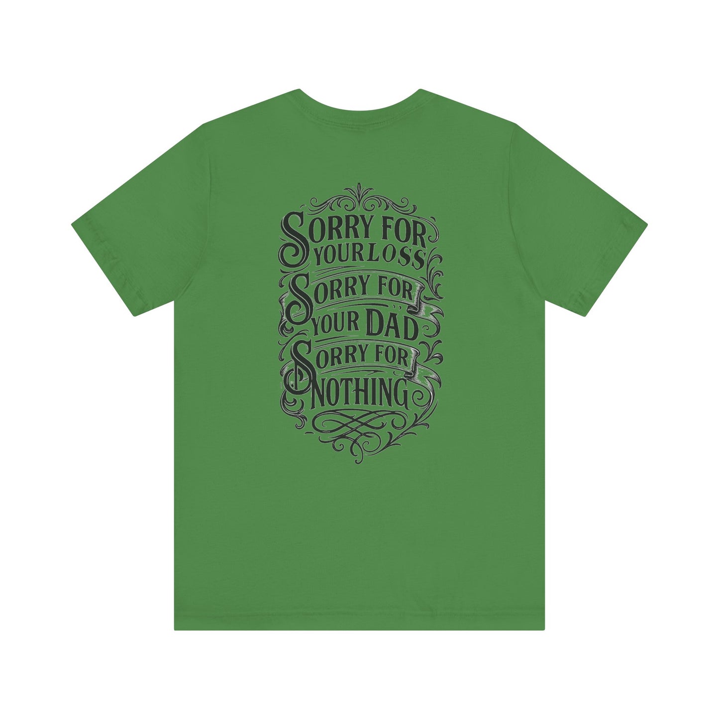 Dead Dads Club Sorry Graphic Tee, Unisex Short Sleeve T-Shirt, Halloween Shirt, Edgy Casual Wear, Alternative Fashion, Fun Gift Idea