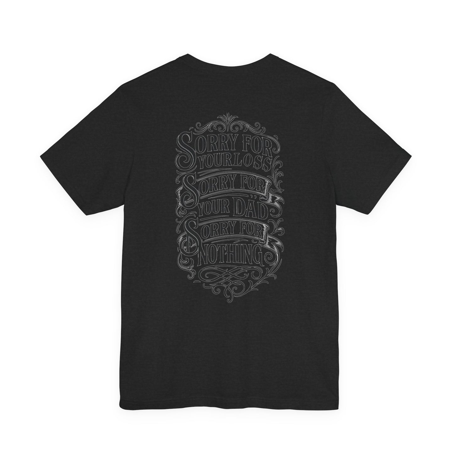 Dead Dads Club Sorry Graphic Tee, Unisex Short Sleeve T-Shirt, Halloween Shirt, Edgy Casual Wear, Alternative Fashion, Fun Gift Idea