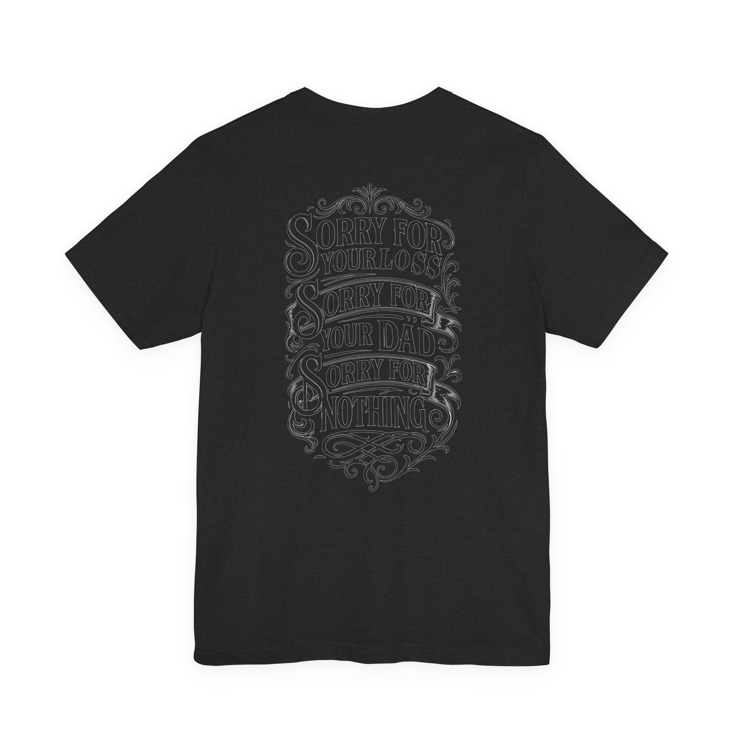 Dead Dads Club Sorry Graphic Tee, Unisex Short Sleeve T-Shirt, Halloween Shirt, Edgy Casual Wear, Alternative Fashion, Fun Gift Idea
