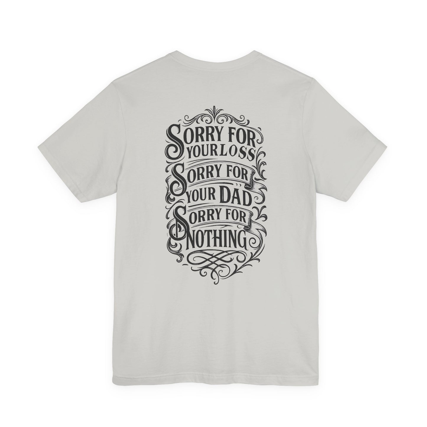 Dead Dads Club Sorry Graphic Tee, Unisex Short Sleeve T-Shirt, Halloween Shirt, Edgy Casual Wear, Alternative Fashion, Fun Gift Idea