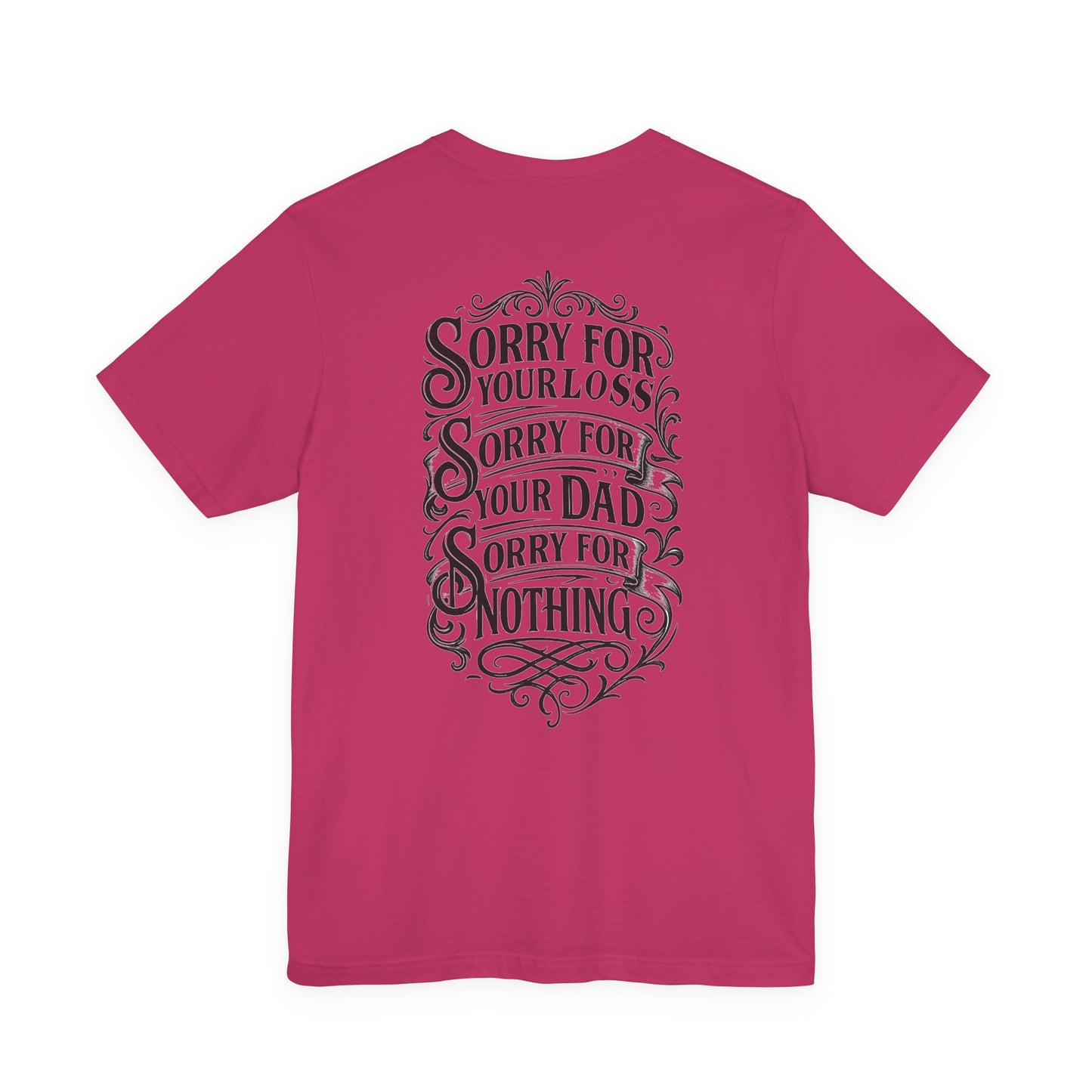 Dead Dads Club Sorry Graphic Tee, Unisex Short Sleeve T-Shirt, Halloween Shirt, Edgy Casual Wear, Alternative Fashion, Fun Gift Idea