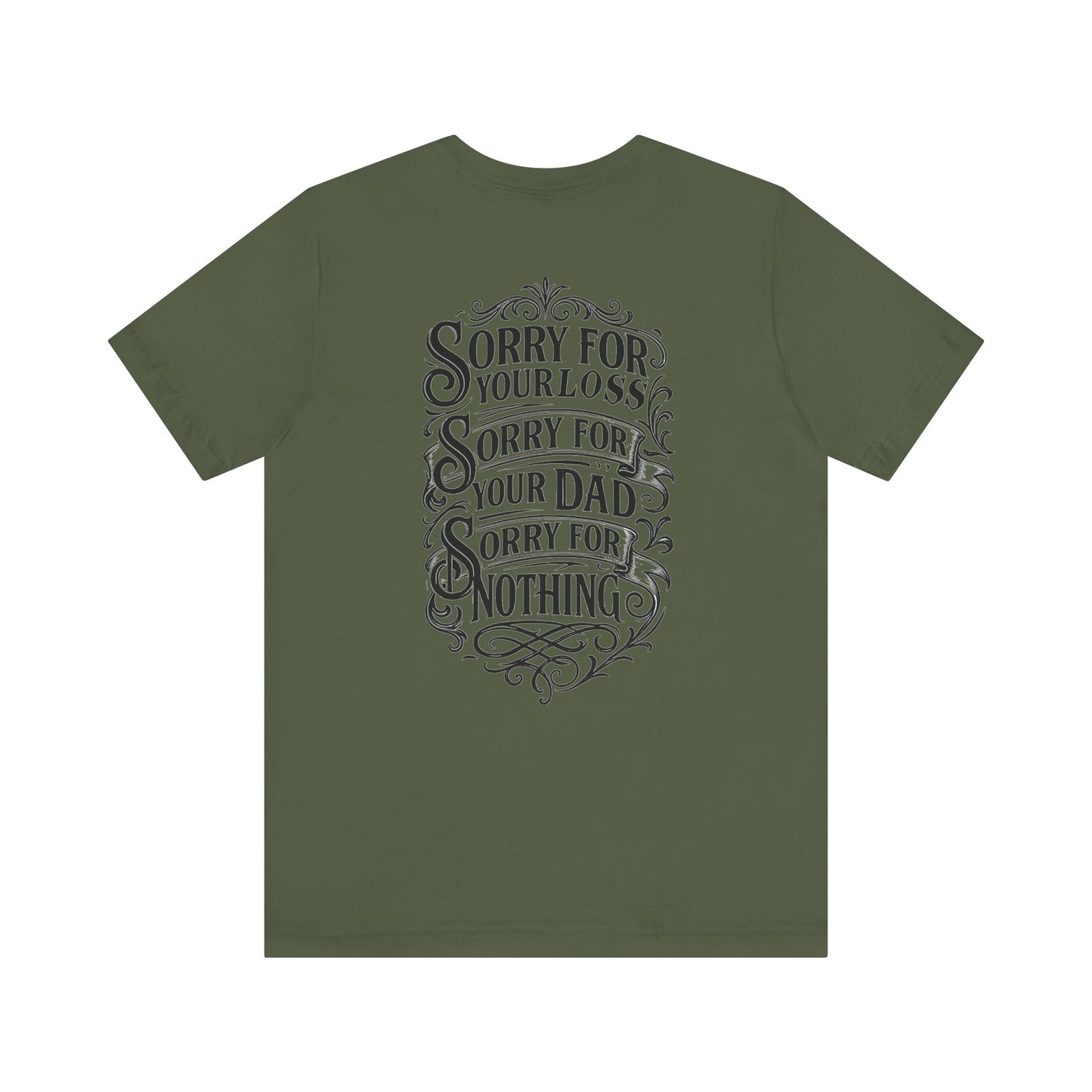 Dead Dads Club Sorry Graphic Tee, Unisex Short Sleeve T-Shirt, Halloween Shirt, Edgy Casual Wear, Alternative Fashion, Fun Gift Idea