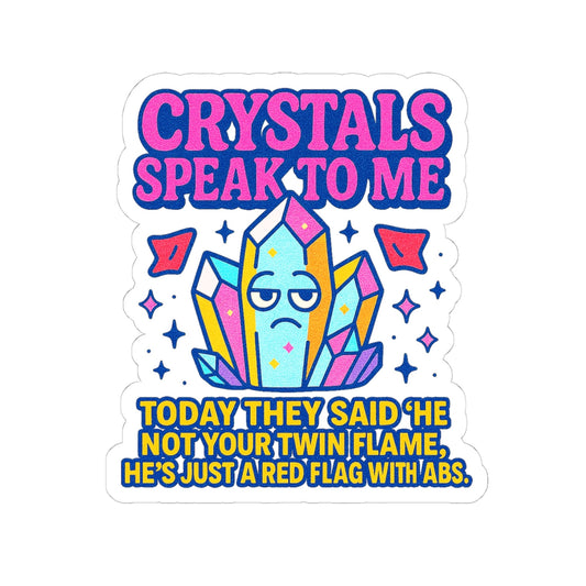 Whimsical Crystal Stickers | Fun Laptop Decor for Spiritual Souls, Journaling, Gift Ideas, Spirituality, Crystals