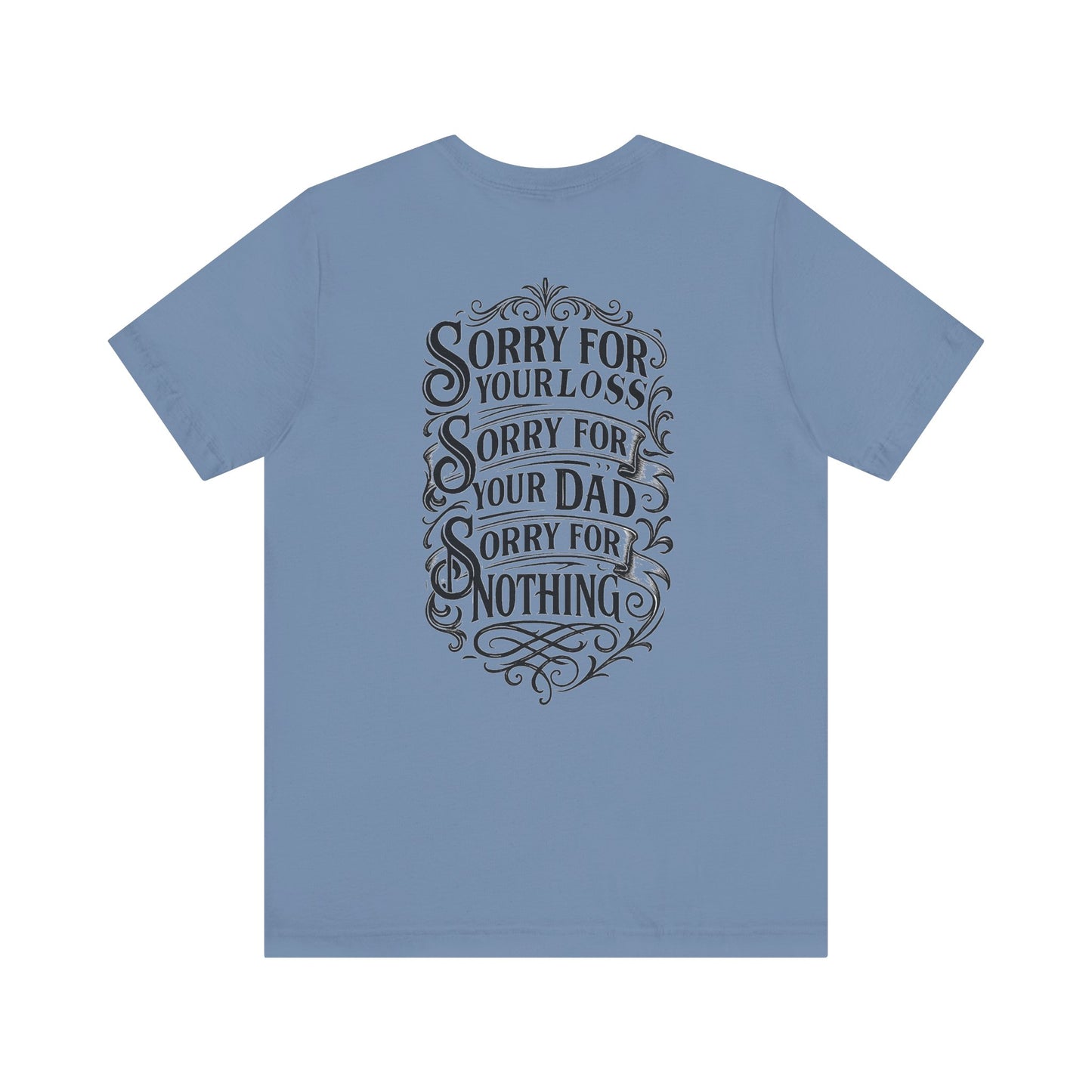 Dead Dads Club Sorry Graphic Tee, Unisex Short Sleeve T-Shirt, Halloween Shirt, Edgy Casual Wear, Alternative Fashion, Fun Gift Idea