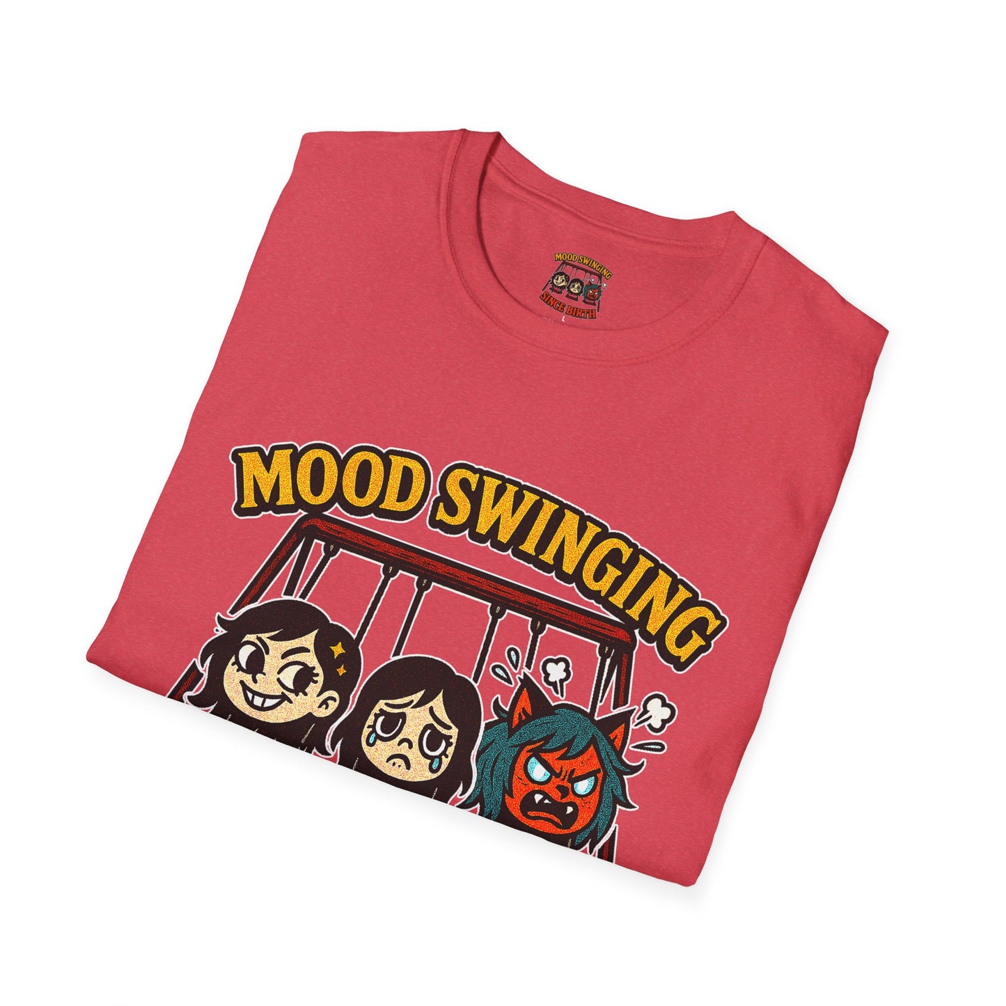 Mood Swinging Unisex T-Shirt, Funny Graphic Tee, Humor Shirt, Gift for Friends, Casual Wear, Birthday Present