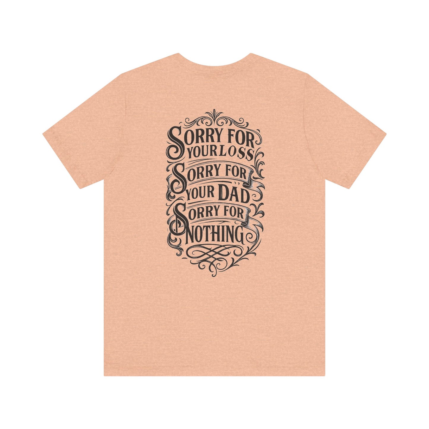 Dead Dads Club Sorry Graphic Tee, Unisex Short Sleeve T-Shirt, Halloween Shirt, Edgy Casual Wear, Alternative Fashion, Fun Gift Idea