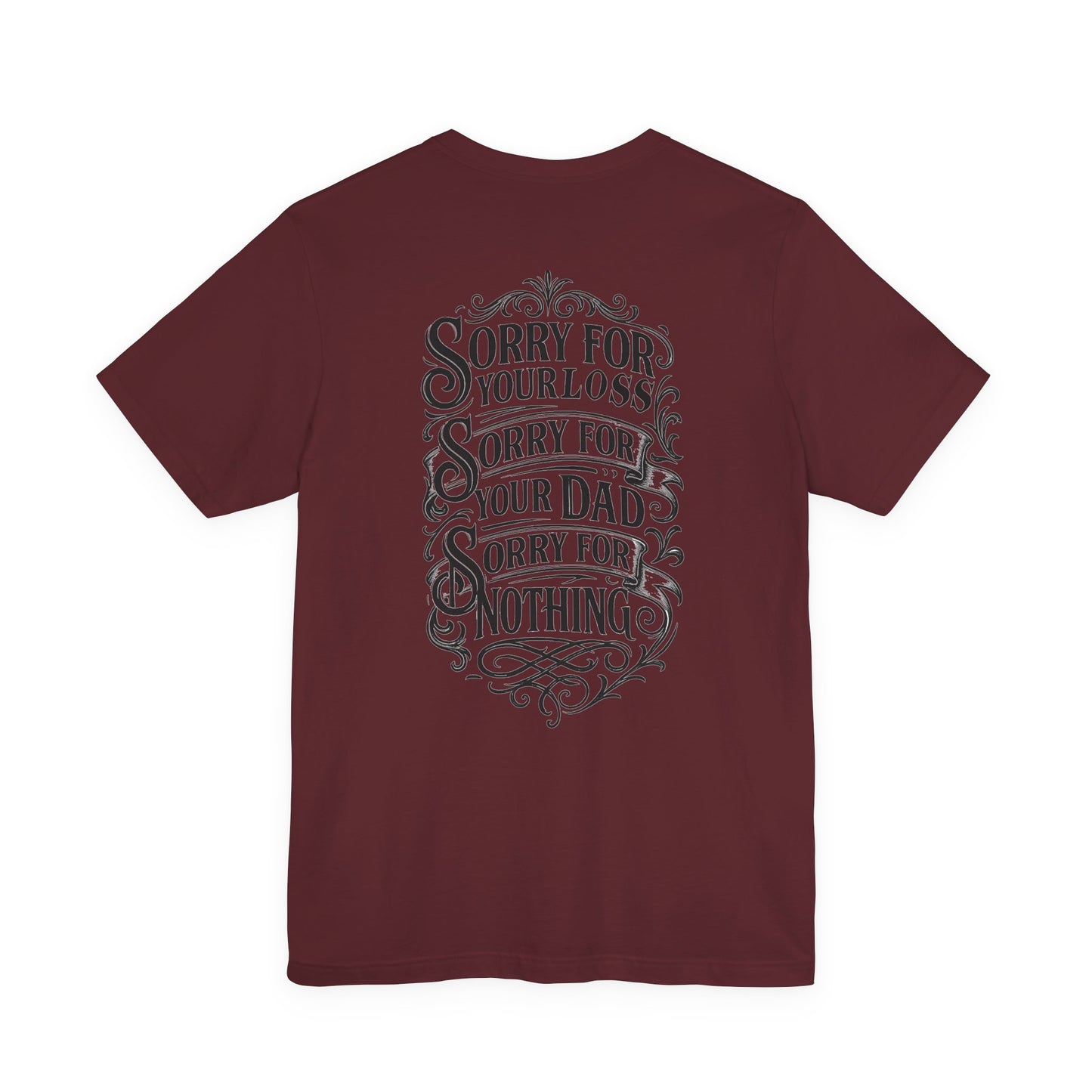 Dead Dads Club Sorry Graphic Tee, Unisex Short Sleeve T-Shirt, Halloween Shirt, Edgy Casual Wear, Alternative Fashion, Fun Gift Idea