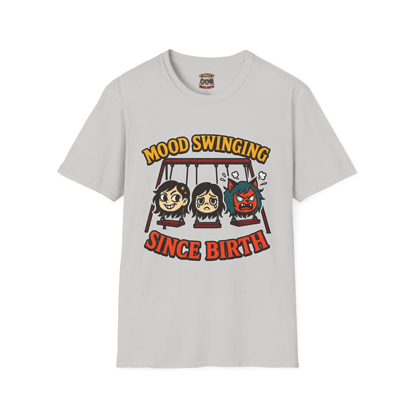 Mood Swinging Unisex T-Shirt, Funny Graphic Tee, Humor Shirt, Gift for Friends, Casual Wear, Birthday Present