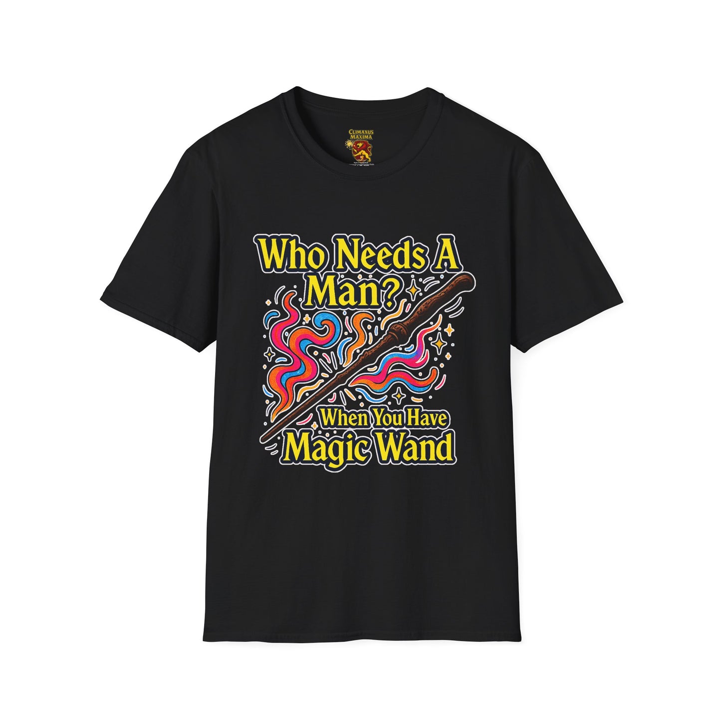 Whimsical Magic Wand T-Shirt, Fun Gift for Wizards, Unisex Shirt, Unique Statement Tee, Perfect for Halloween, Birthday, or Everyday Wear