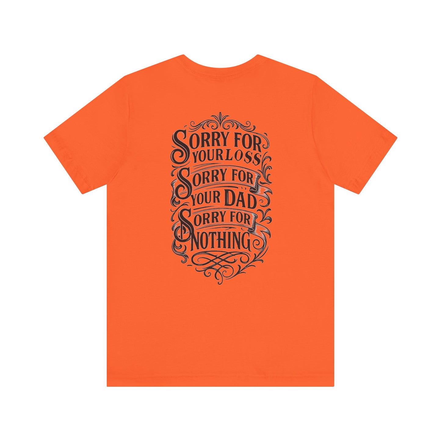 Dead Dads Club Sorry Graphic Tee, Unisex Short Sleeve T-Shirt, Halloween Shirt, Edgy Casual Wear, Alternative Fashion, Fun Gift Idea