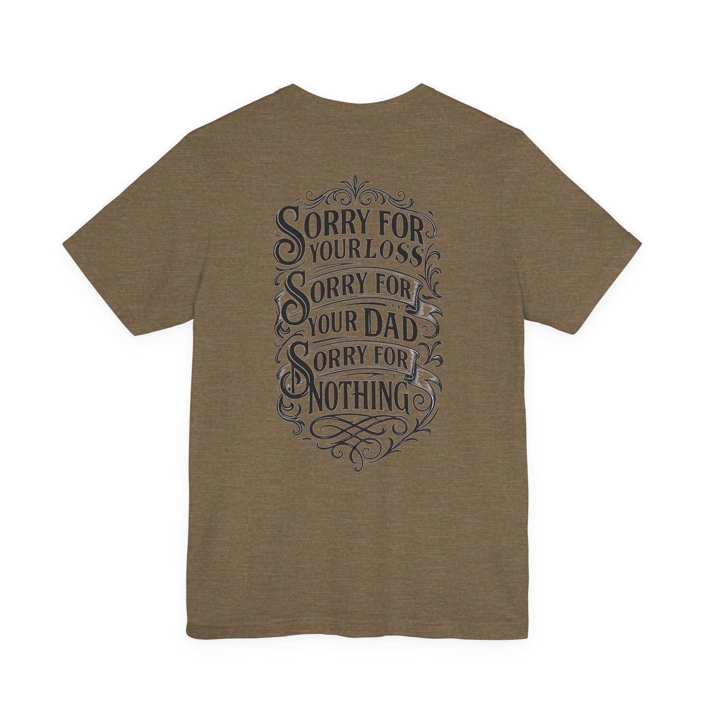 Dead Dads Club Sorry Graphic Tee, Unisex Short Sleeve T-Shirt, Halloween Shirt, Edgy Casual Wear, Alternative Fashion, Fun Gift Idea