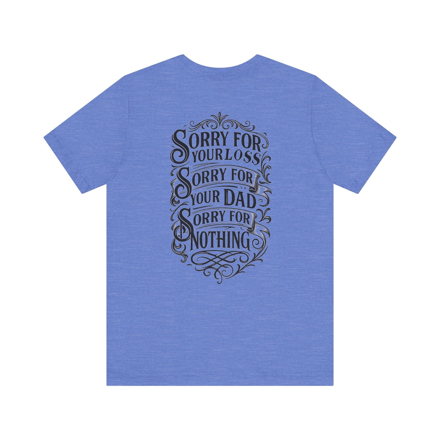 Dead Dads Club Sorry Graphic Tee, Unisex Short Sleeve T-Shirt, Halloween Shirt, Edgy Casual Wear, Alternative Fashion, Fun Gift Idea