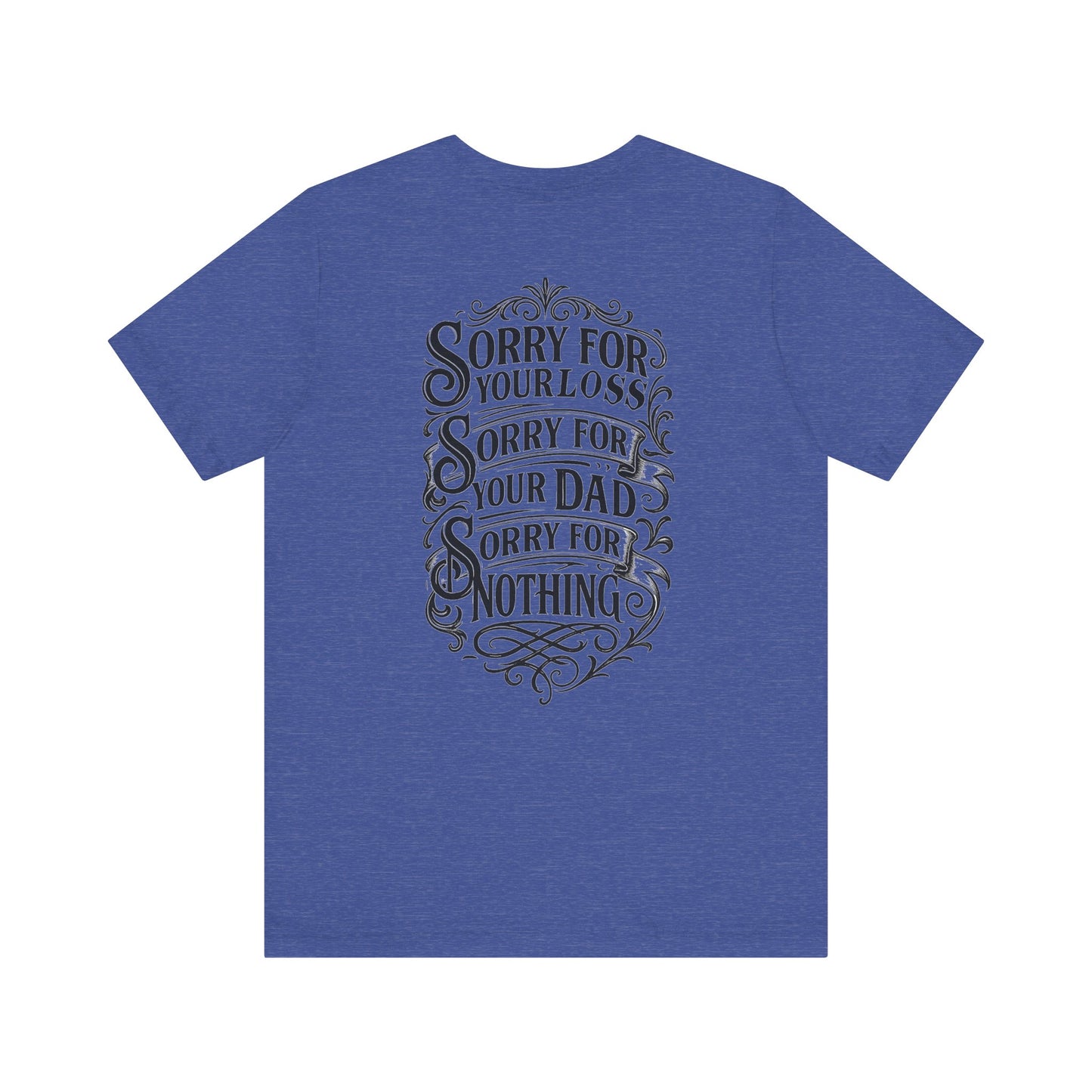 Dead Dads Club Sorry Graphic Tee, Unisex Short Sleeve T-Shirt, Halloween Shirt, Edgy Casual Wear, Alternative Fashion, Fun Gift Idea