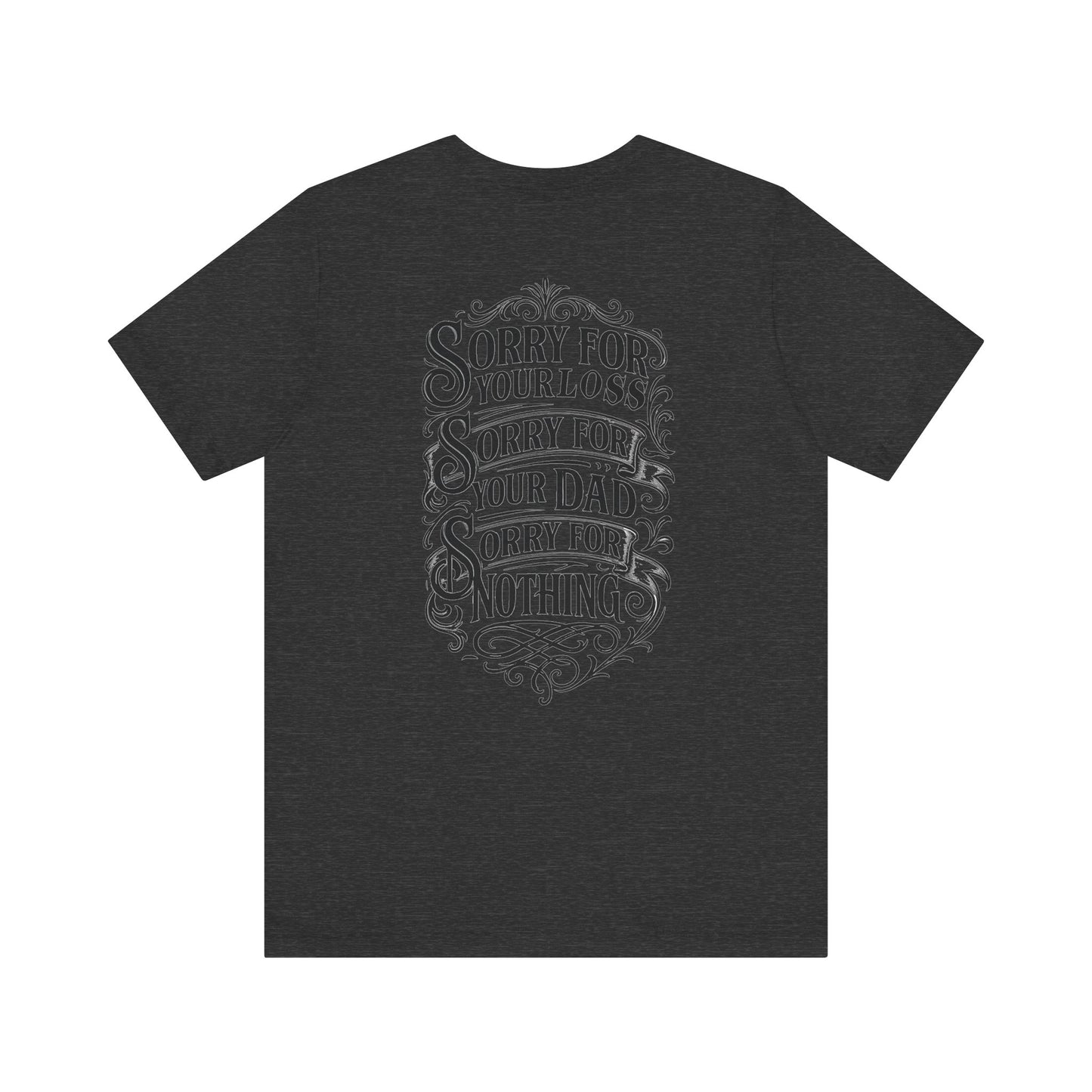Dead Dads Club Sorry Graphic Tee, Unisex Short Sleeve T-Shirt, Halloween Shirt, Edgy Casual Wear, Alternative Fashion, Fun Gift Idea