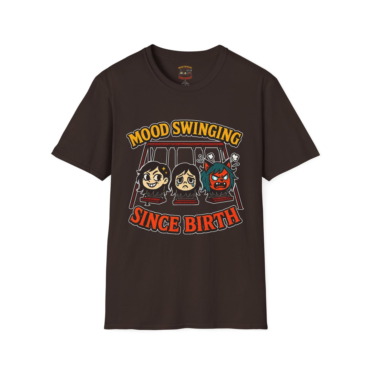 Mood Swinging Unisex T-Shirt, Funny Graphic Tee, Humor Shirt, Gift for Friends, Casual Wear, Birthday Present