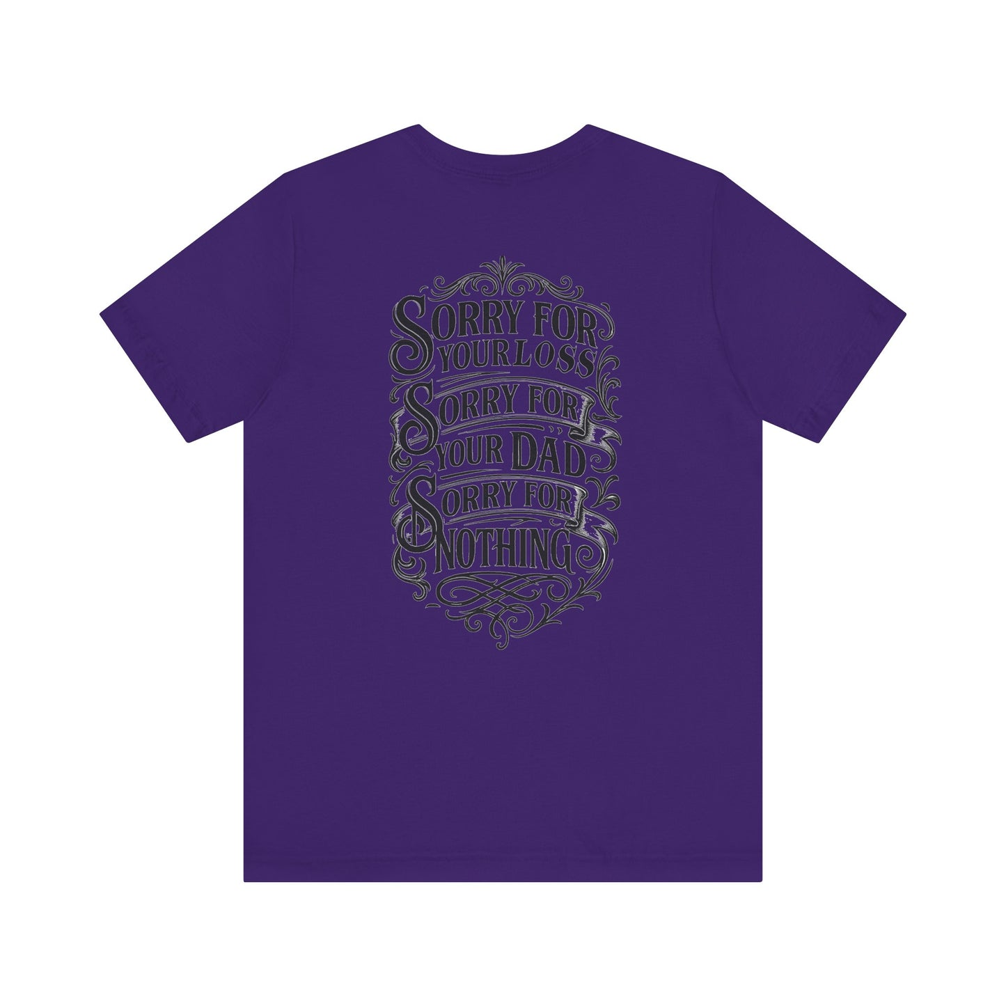 Dead Dads Club Sorry Graphic Tee, Unisex Short Sleeve T-Shirt, Halloween Shirt, Edgy Casual Wear, Alternative Fashion, Fun Gift Idea