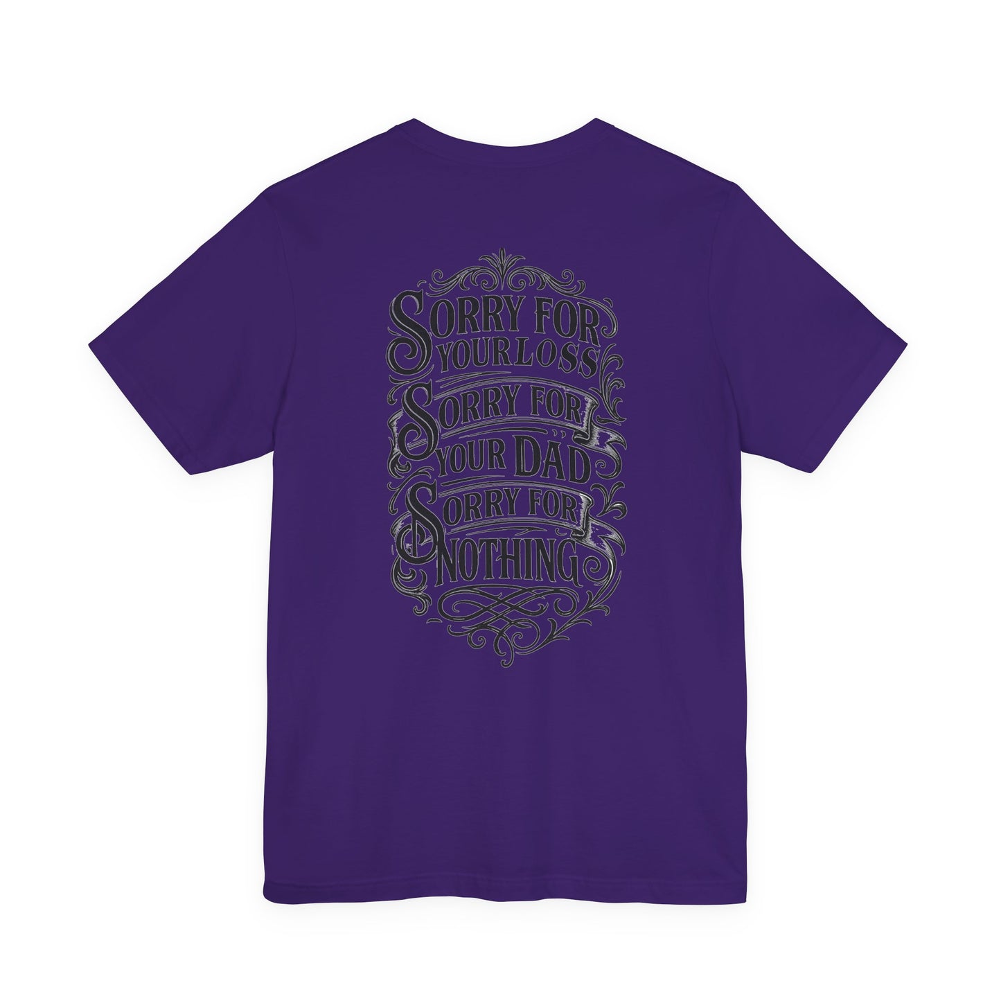 Dead Dads Club Sorry Graphic Tee, Unisex Short Sleeve T-Shirt, Halloween Shirt, Edgy Casual Wear, Alternative Fashion, Fun Gift Idea
