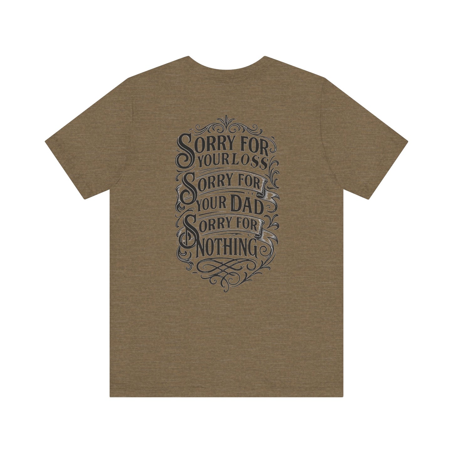 Dead Dads Club Sorry Graphic Tee, Unisex Short Sleeve T-Shirt, Halloween Shirt, Edgy Casual Wear, Alternative Fashion, Fun Gift Idea