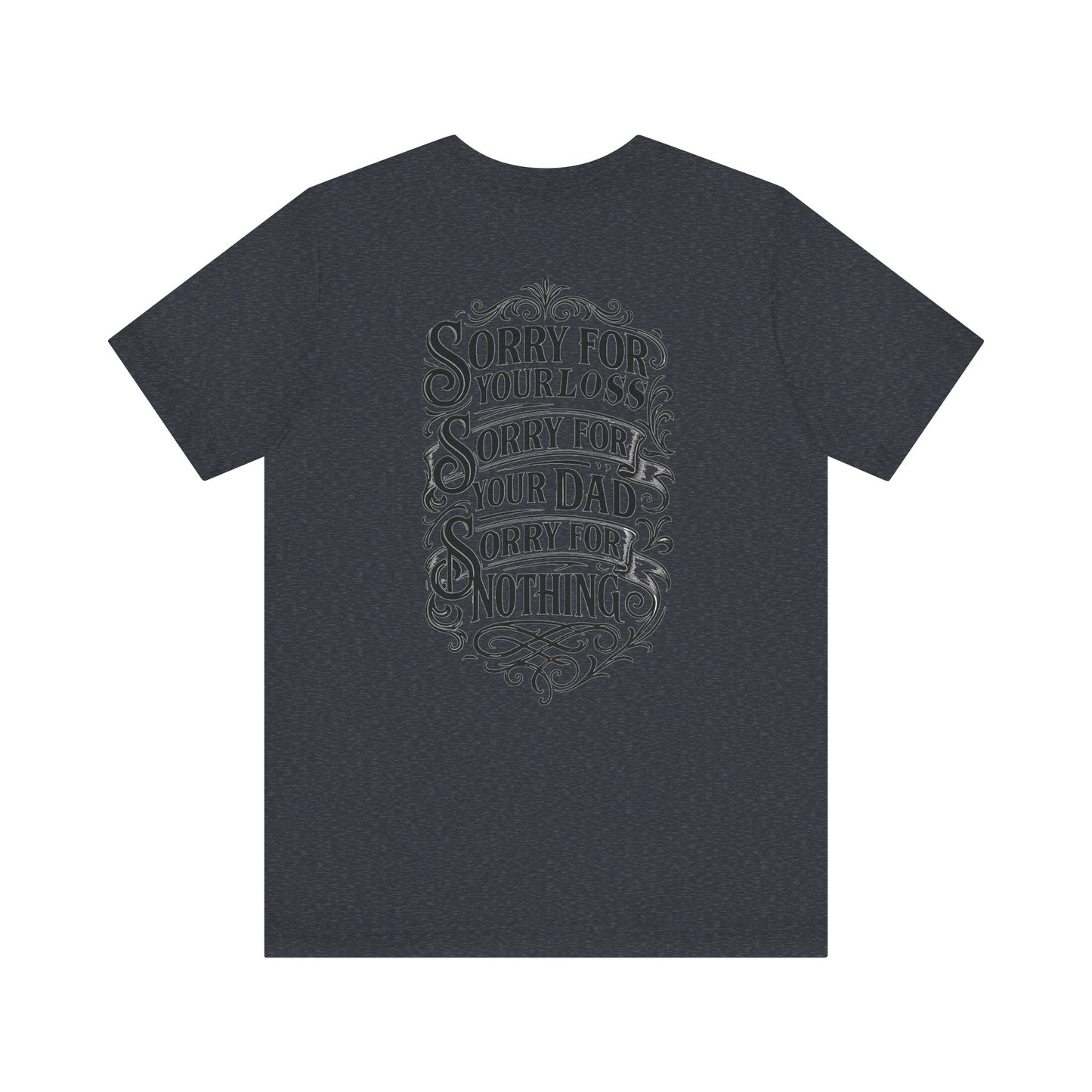 Dead Dads Club Sorry Graphic Tee, Unisex Short Sleeve T-Shirt, Halloween Shirt, Edgy Casual Wear, Alternative Fashion, Fun Gift Idea