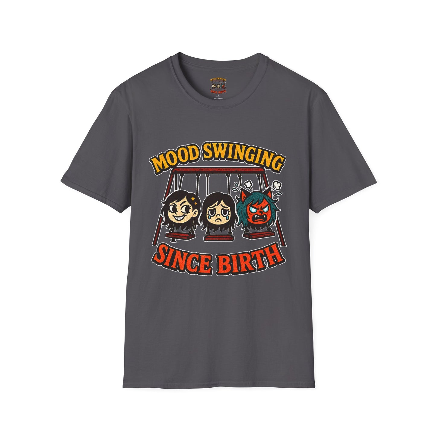 Mood Swinging Unisex T-Shirt, Funny Graphic Tee, Humor Shirt, Gift for Friends, Casual Wear, Birthday Present