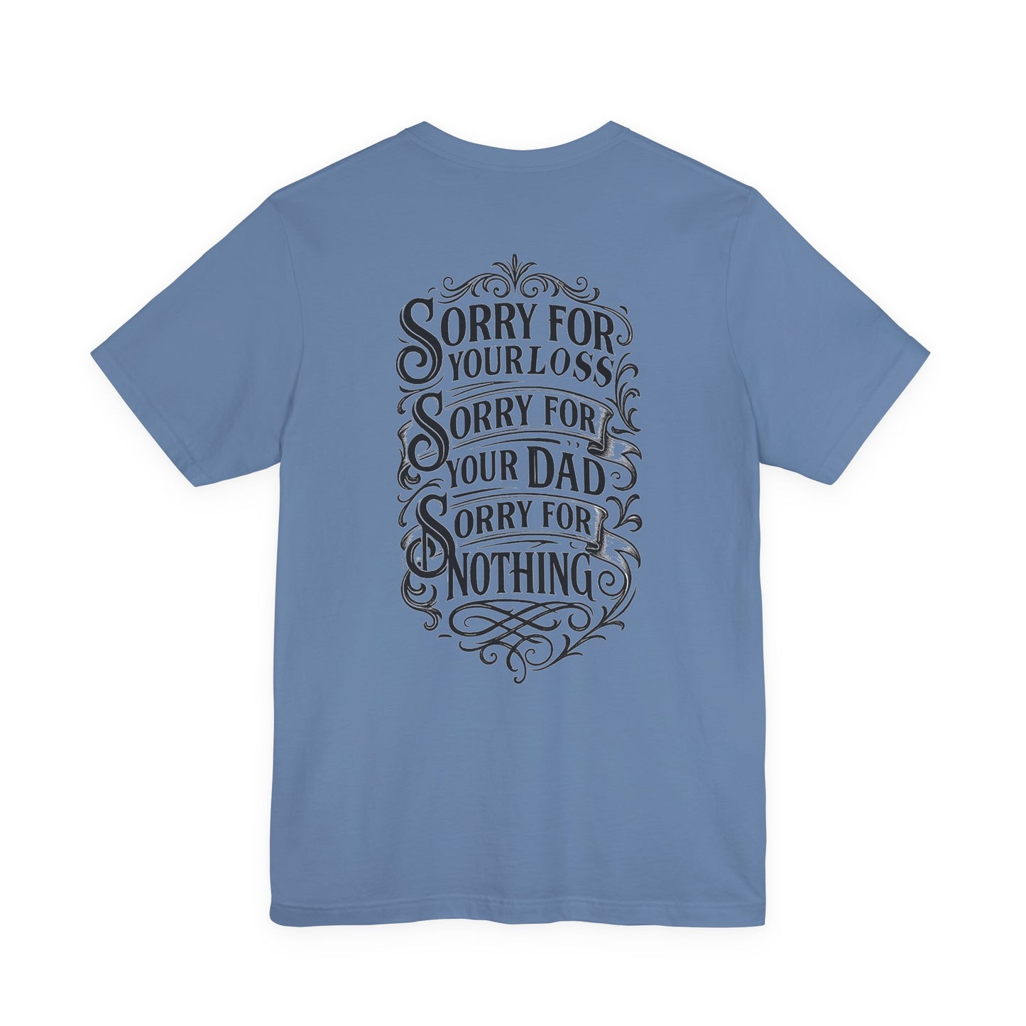 Dead Dads Club Sorry Graphic Tee, Unisex Short Sleeve T-Shirt, Halloween Shirt, Edgy Casual Wear, Alternative Fashion, Fun Gift Idea