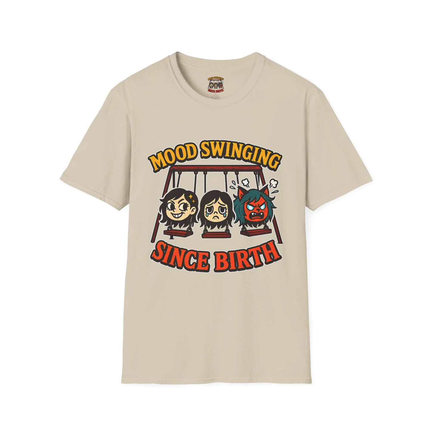 Mood Swinging Unisex T-Shirt, Funny Graphic Tee, Humor Shirt, Gift for Friends, Casual Wear, Birthday Present