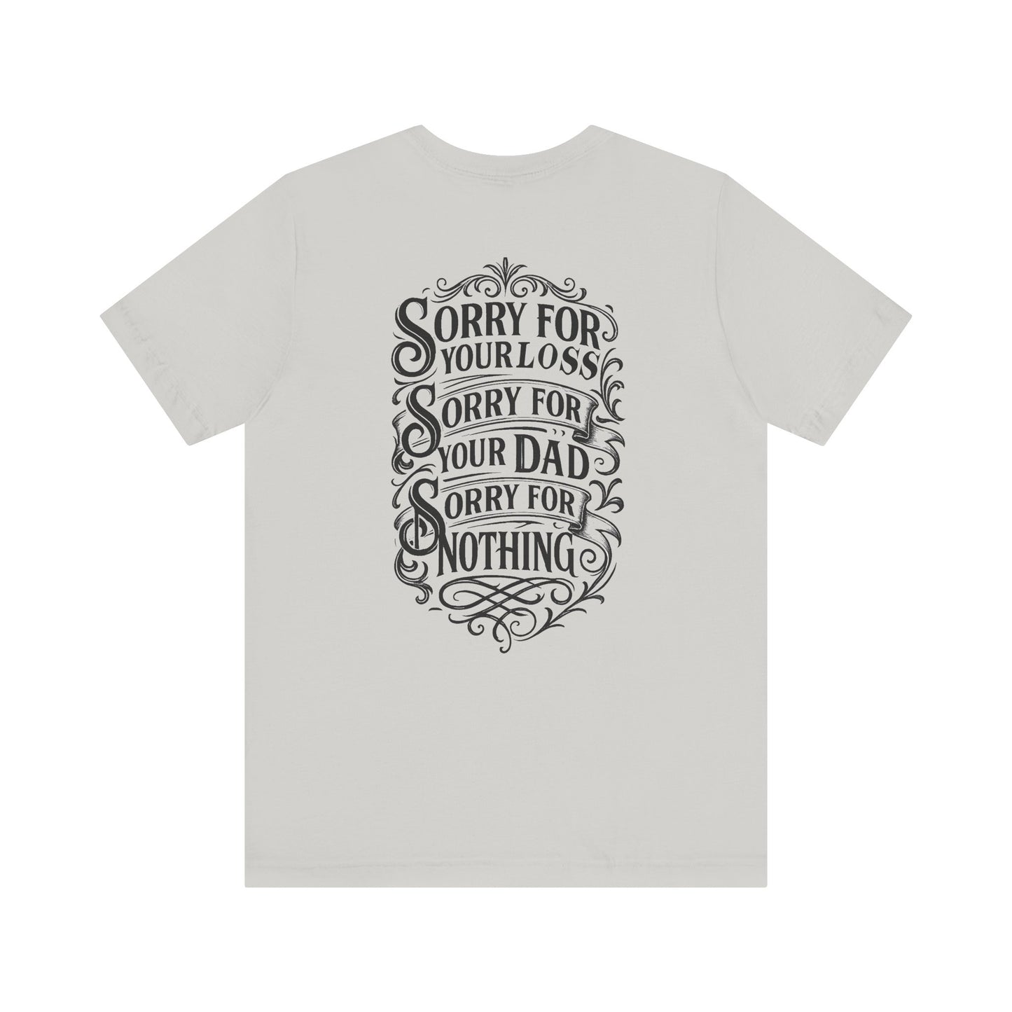 Dead Dads Club Sorry Graphic Tee, Unisex Short Sleeve T-Shirt, Halloween Shirt, Edgy Casual Wear, Alternative Fashion, Fun Gift Idea
