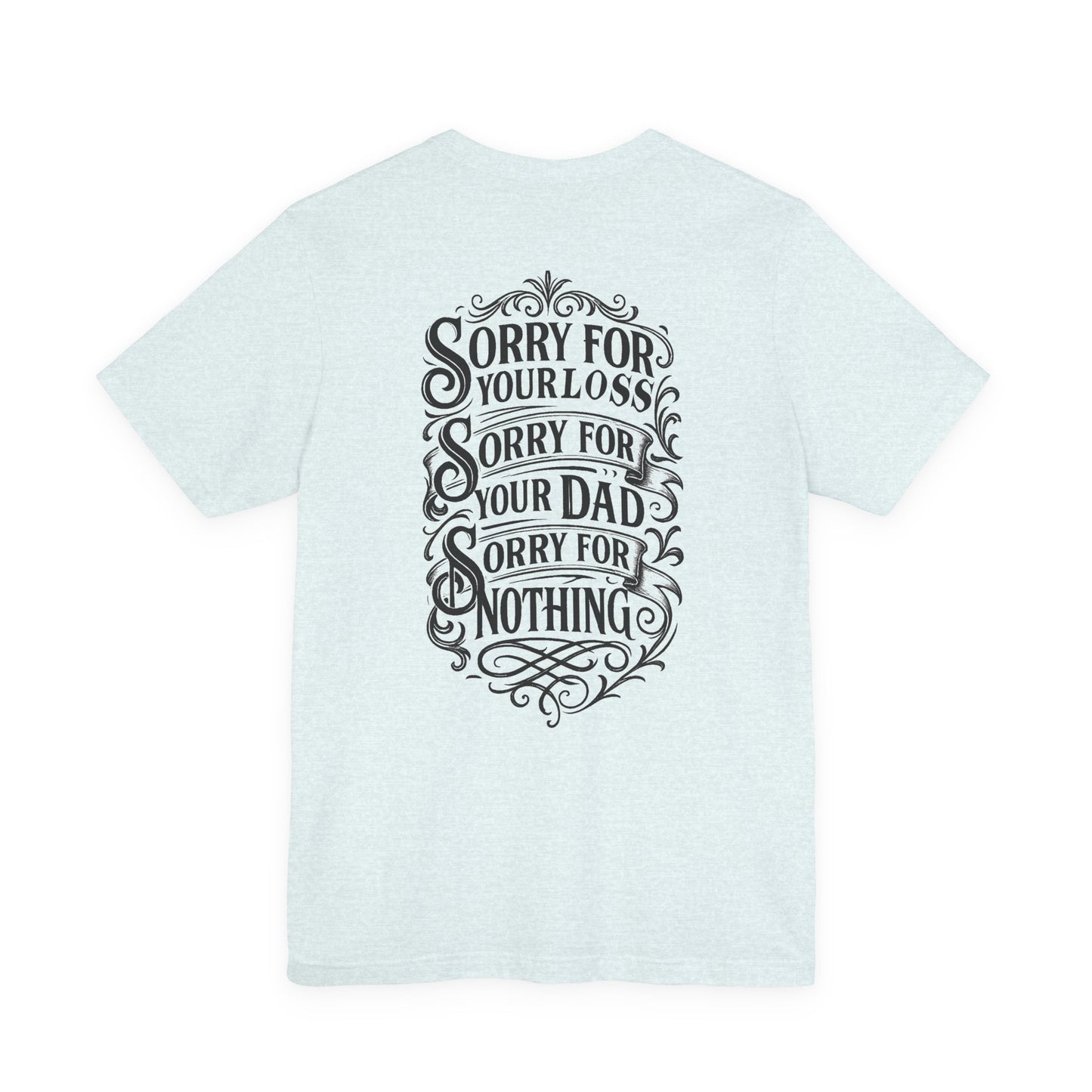Dead Dads Club Sorry Graphic Tee, Unisex Short Sleeve T-Shirt, Halloween Shirt, Edgy Casual Wear, Alternative Fashion, Fun Gift Idea