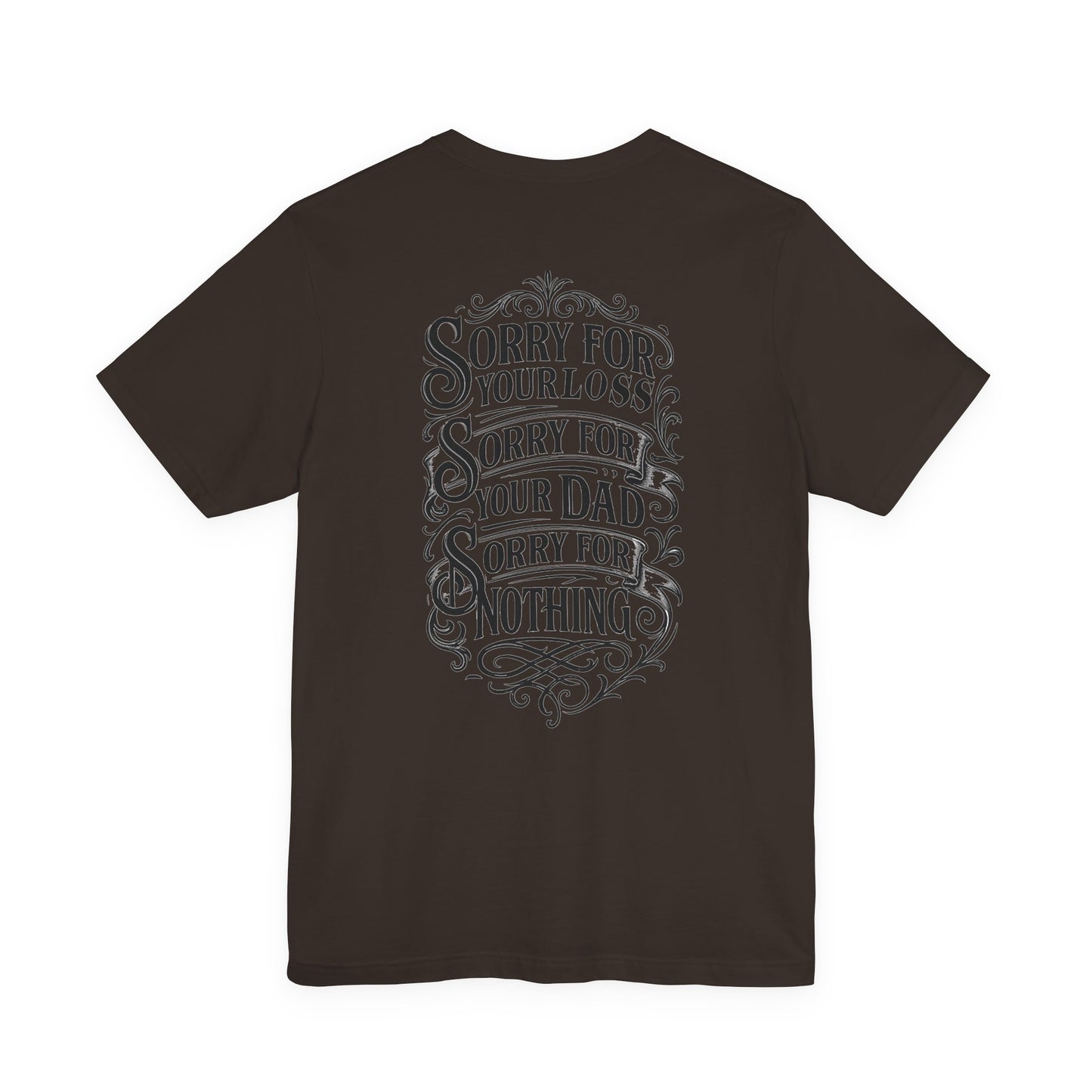 Dead Dads Club Sorry Graphic Tee, Unisex Short Sleeve T-Shirt, Halloween Shirt, Edgy Casual Wear, Alternative Fashion, Fun Gift Idea