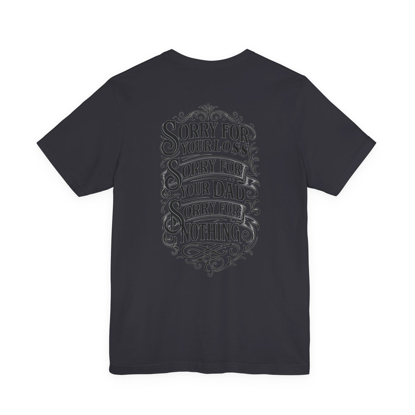 Dead Dads Club Sorry Graphic Tee, Unisex Short Sleeve T-Shirt, Halloween Shirt, Edgy Casual Wear, Alternative Fashion, Fun Gift Idea