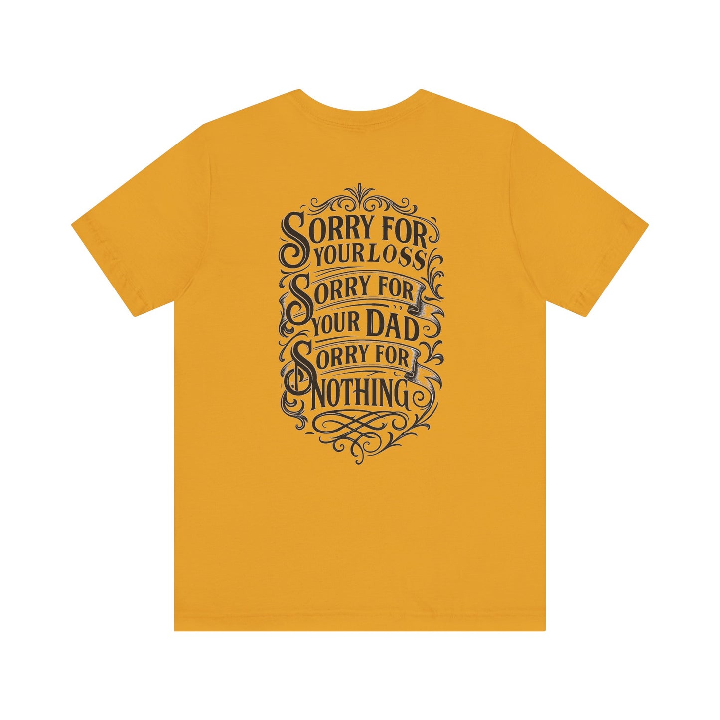 Dead Dads Club Sorry Graphic Tee, Unisex Short Sleeve T-Shirt, Halloween Shirt, Edgy Casual Wear, Alternative Fashion, Fun Gift Idea