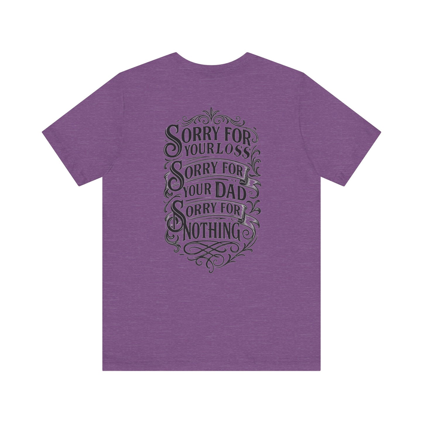 Dead Dads Club Sorry Graphic Tee, Unisex Short Sleeve T-Shirt, Halloween Shirt, Edgy Casual Wear, Alternative Fashion, Fun Gift Idea